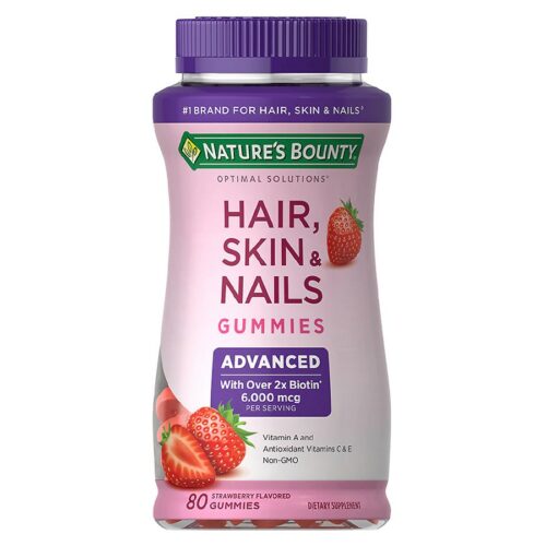 Image showing the Nature Bounty Advanced Hair Skin Nails Biotin available at Beauty By Daz