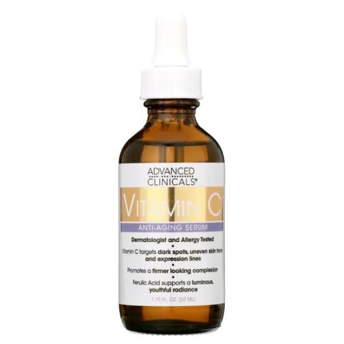 Advanced Clinicals Vitamin C Anti Aging Face Serum Ferulic Acid 52ml for brightening and uneven skin tone