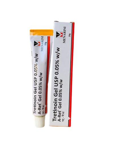 Menarini A-Ret Tretinoin 0.05% Gel 0.05% 20g for acne-prone and oily skin