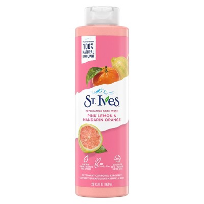 St Ives Exfoliating Body Wash Pink Lemon 650ml