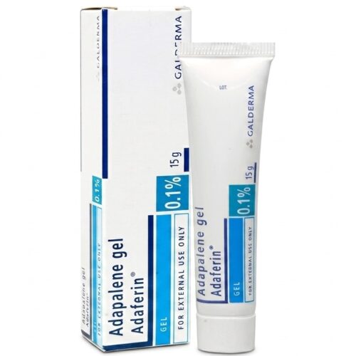 Image showing the Adapalene Gel 0.1% (Adaferin- 15G) available at Beauty By Daz
