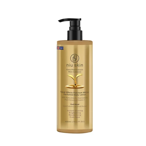 Niu Skin Body Lotion Alpha Arbutin & Niacinamide - Oud Wood Scent - 480ml