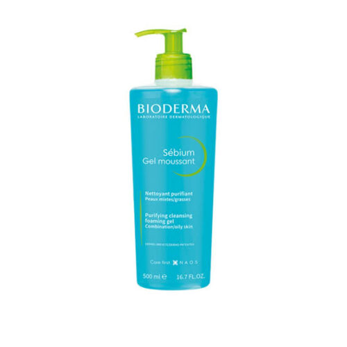 Bioderma Sebium Gel Moussant Purifying Cleansing Foaming Gel 500ml