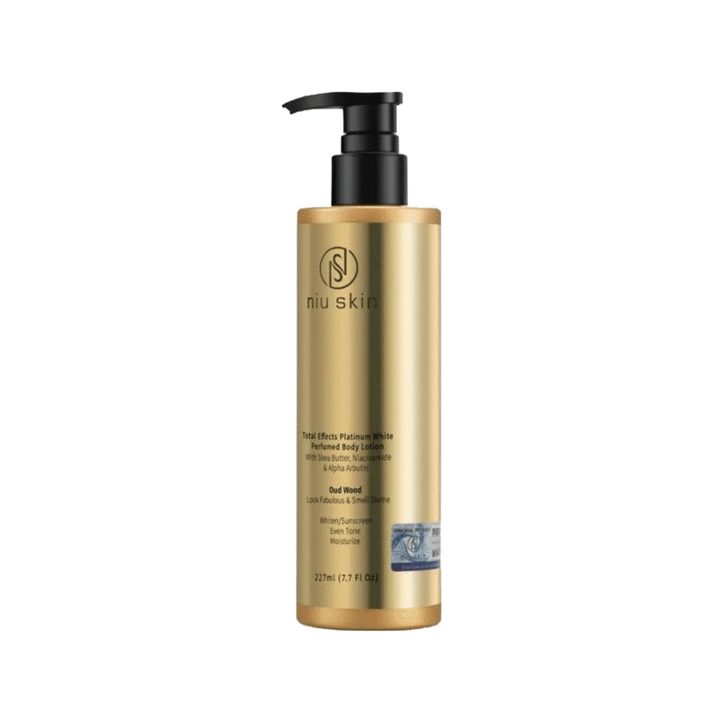 Niu Skin Body Lotion, With Alpha Arbutin, Niacinamide And Vitamin C 480ml (Big Size) Oud Wood
