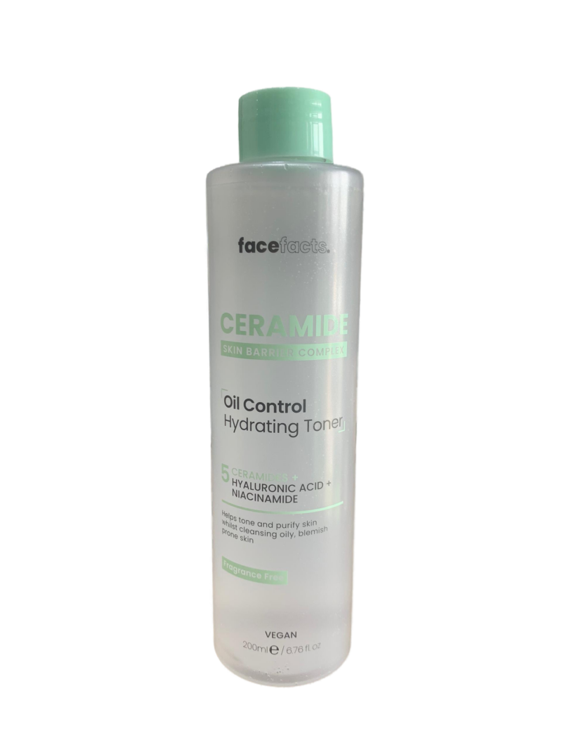 FaceFacts Ceramide Oil Control Hydrating Toner 200ml