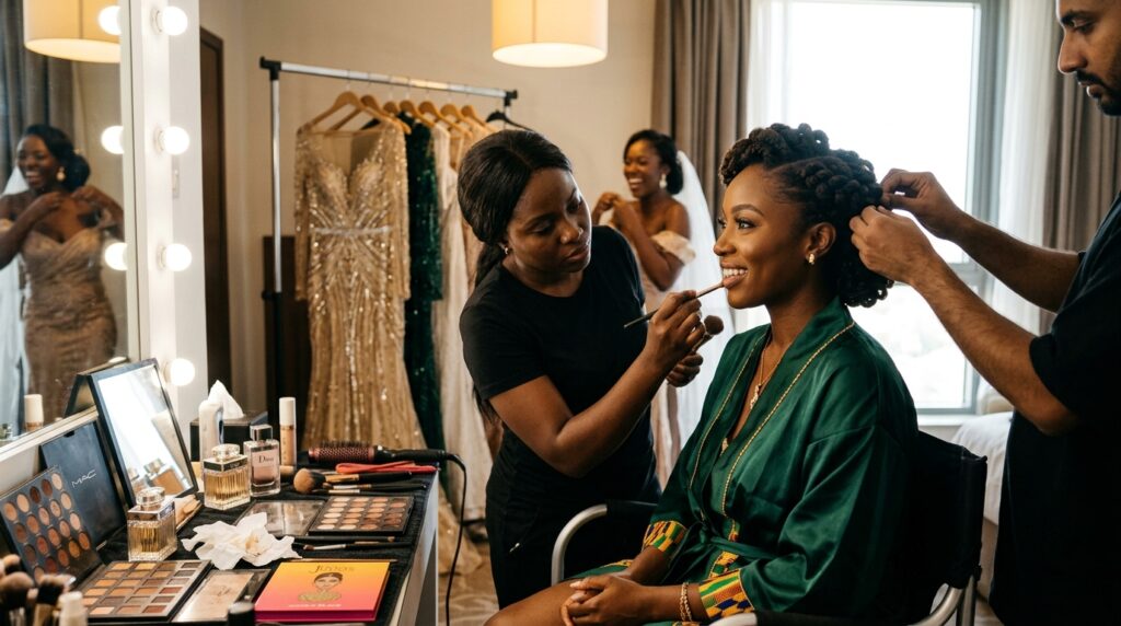 lady dressing up after doing the 7 days glowing skin challenge by Beauty By Daz