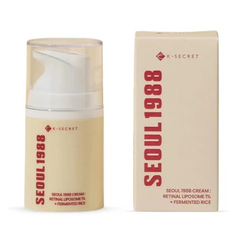 K-Secret Seoul 1988 Intensive Facial Cream: Retinal Liposome 1% + Fermented Rice - 50ml