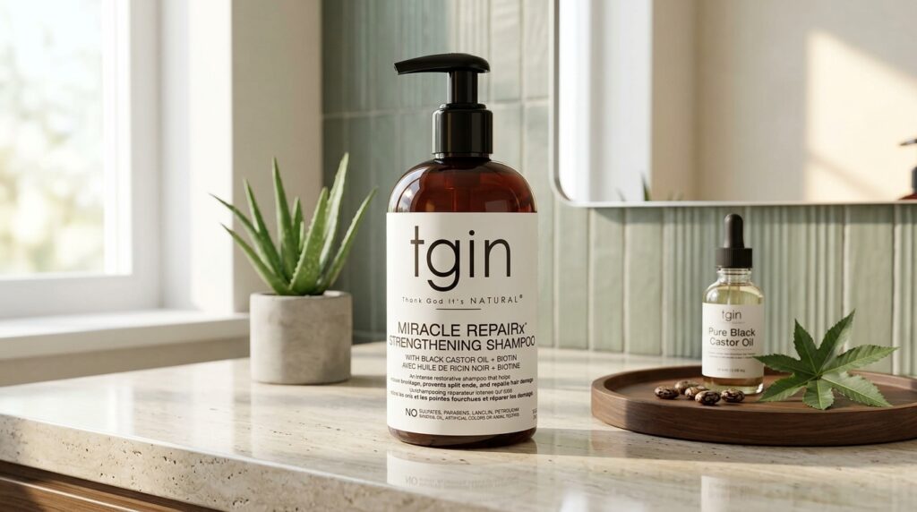 Image showing the Tgin Miracle Repair Strengthening Shampoo available at Beauty By Daz