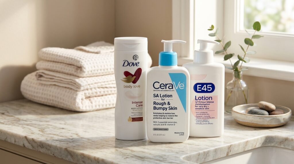 image showing body lotions for dry skin available at beauty by daz