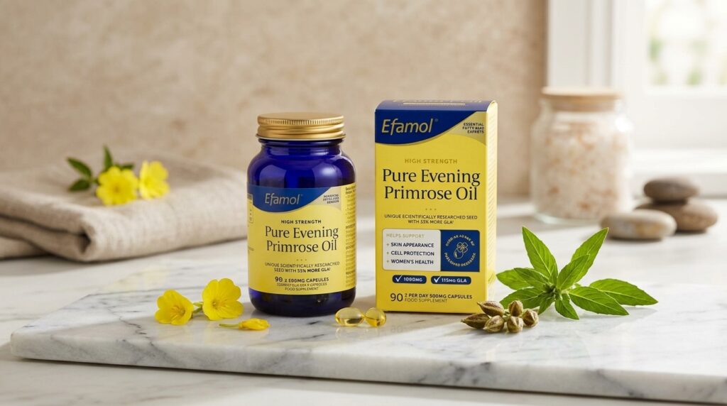 image showing the Efamol evening primrose from Beauty By Daz