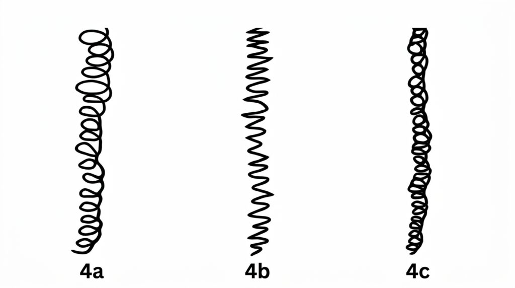 image showing type 4 hair