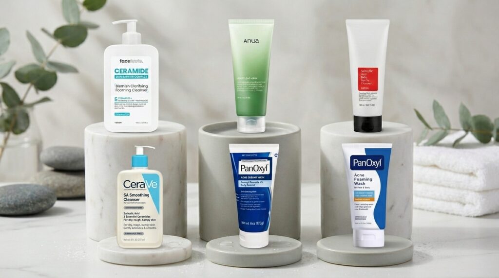 Image showing the best 6 moisturizers for acne prone skin at Beauty By Daz
