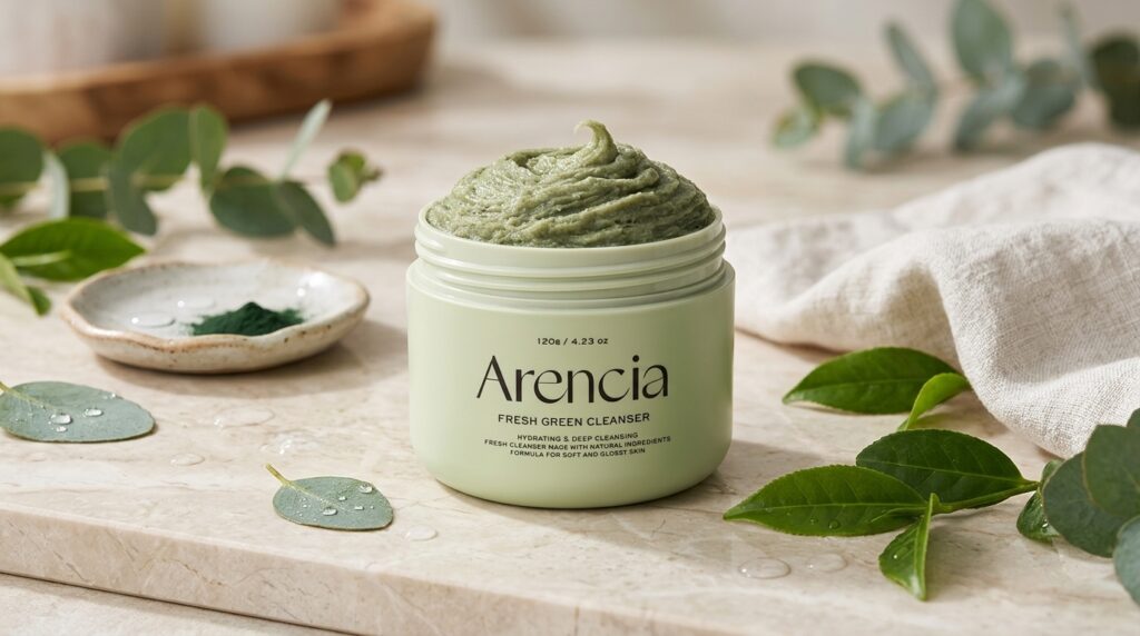 Image showing the Arencia Mochi Cleanser available at Beauty By Daz