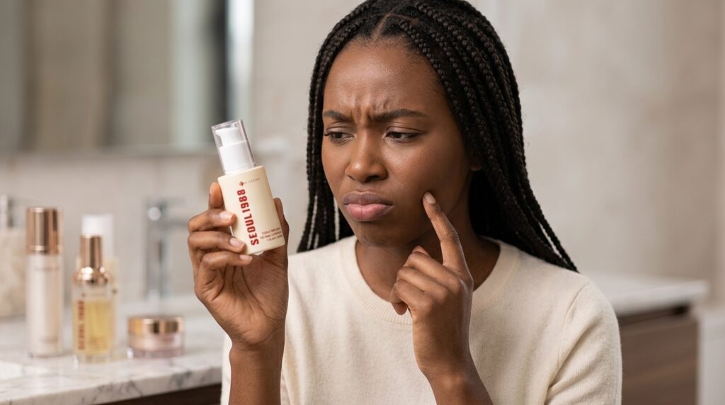 Image showing the Seoul 1988 Serum being reviewed by a lady