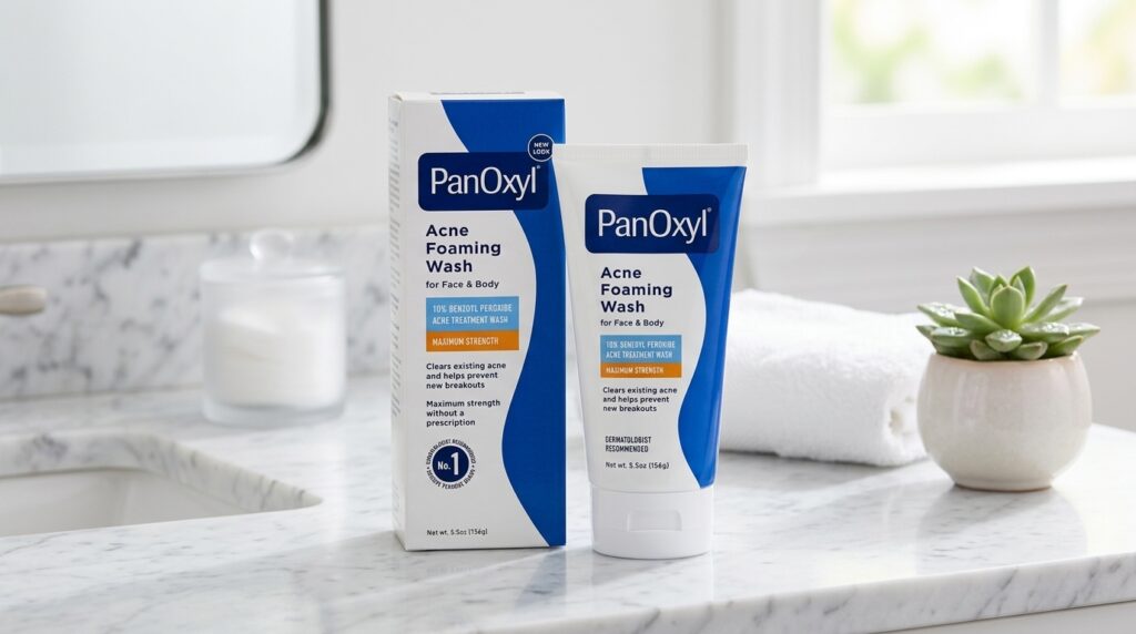 Image showing the PanOxyl Acne Foaming Wash 10% Benzoyl Peroxide from Beauty By Daz.