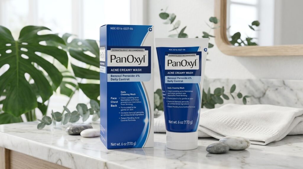 Image showing the PanOxyl Acne Foaming Wash 4% Benzoyl Peroxide available at Beauty By Daz