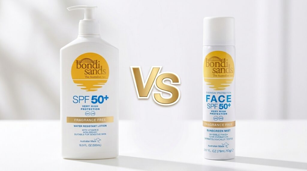 Image showing the Bondi Sands Lotion vs Mist