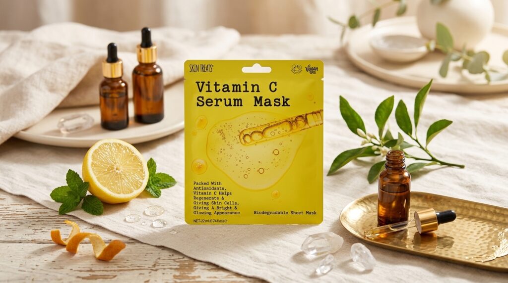 Image showing the Skin Treats Vitamin C Serum Mask available at Beauty By Daz