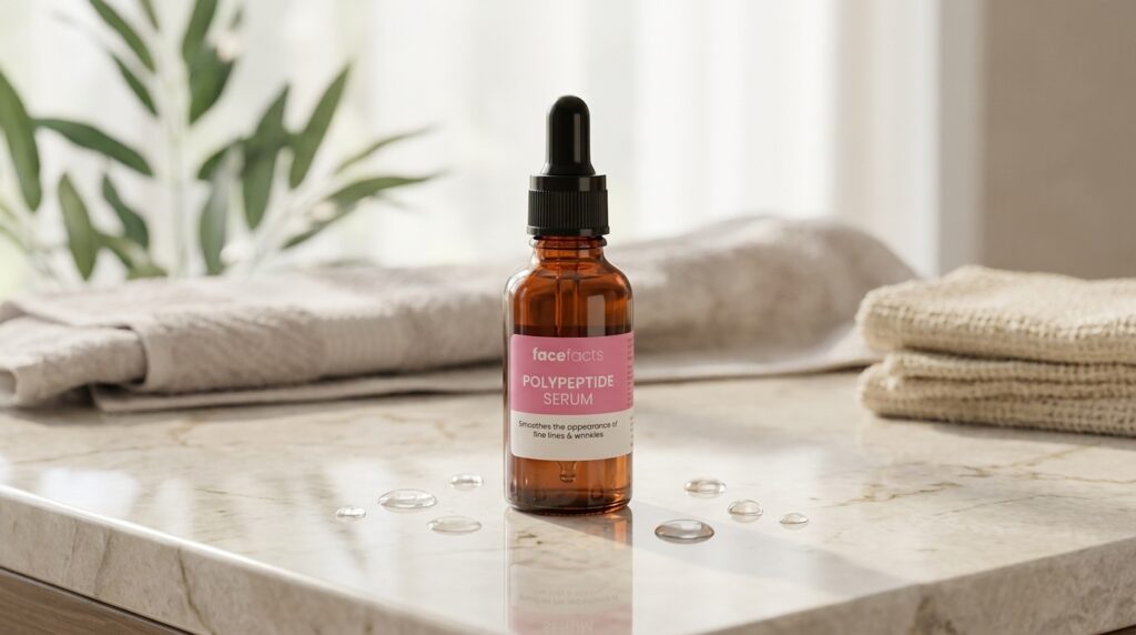 Image showing the Face Facts Firm & Renew Polypeptide Serum available at Beauty By Daz