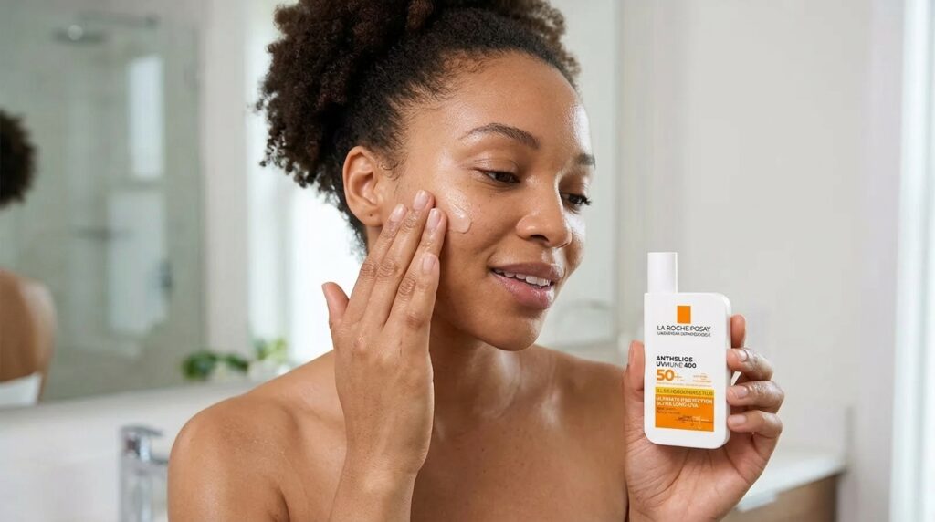 woman applying one of the best sunscreen for fair skin purchased at Beauty By Daz