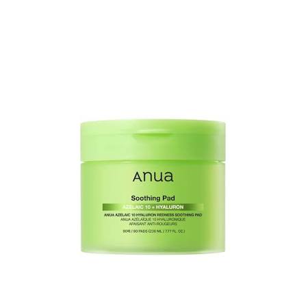 Anua Azelaic Acid 10% + Hyaluron Redness Soothing Pad 60 Pads for soothing redness and hydrating sensitive skin