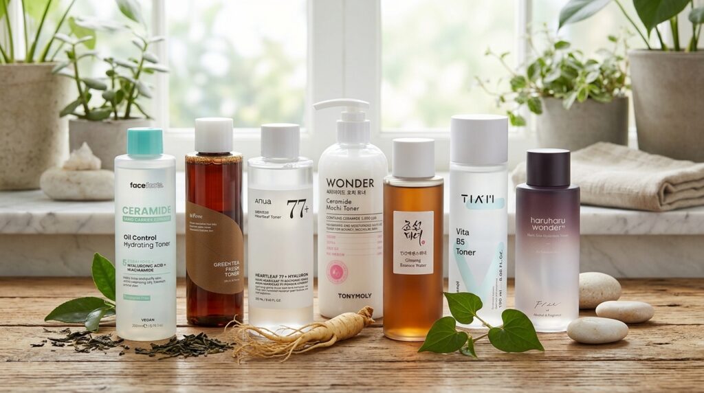image showing the best hydrating toners available at Beauty By Daz