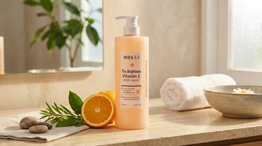 Image showing The Avien 5.5 The Brightener Vitamin C Body Wash