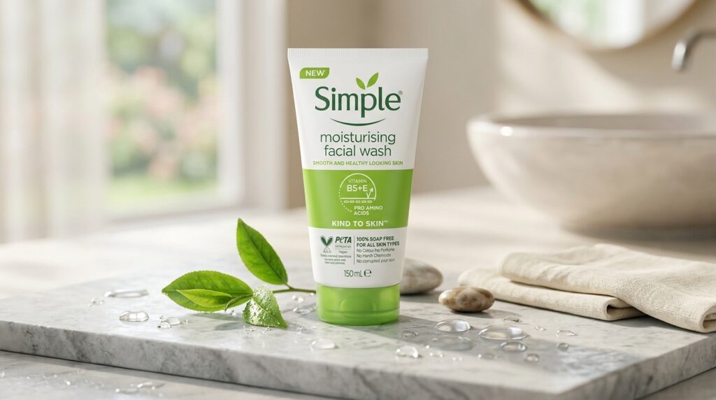 Image showing the Simple Kind to Skin Moisturising Facial Wash
