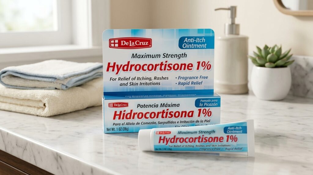 Image showing the Hydrocortisone 1% Cream bought at beauty by daz