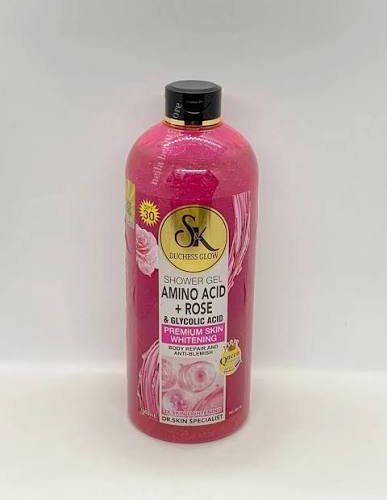Duchess glow amino acid + Rose & glycolic acid shower gel 1000ml