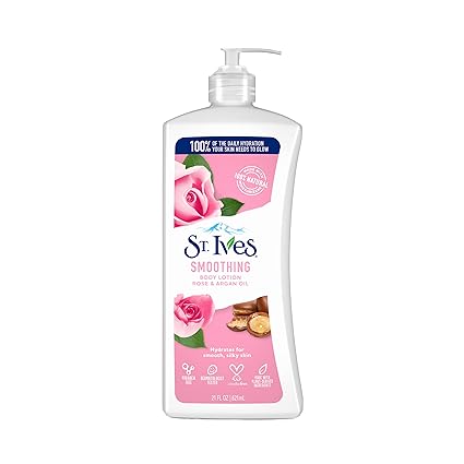 St ives smoothing rose &argan body lotion
