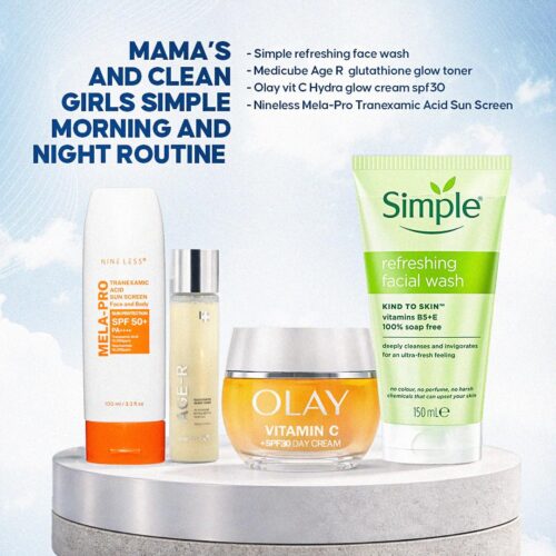Mama's and Clean Girls Simple Morning and Night Routine (60-90k)