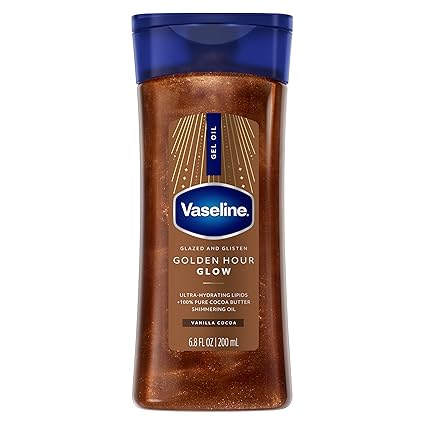 Vaseline Glazed and Glisten Golden Hour Body Oil