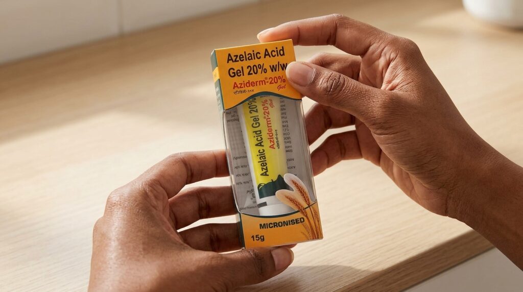 image showing the Aziderm Azelaic acid Gel