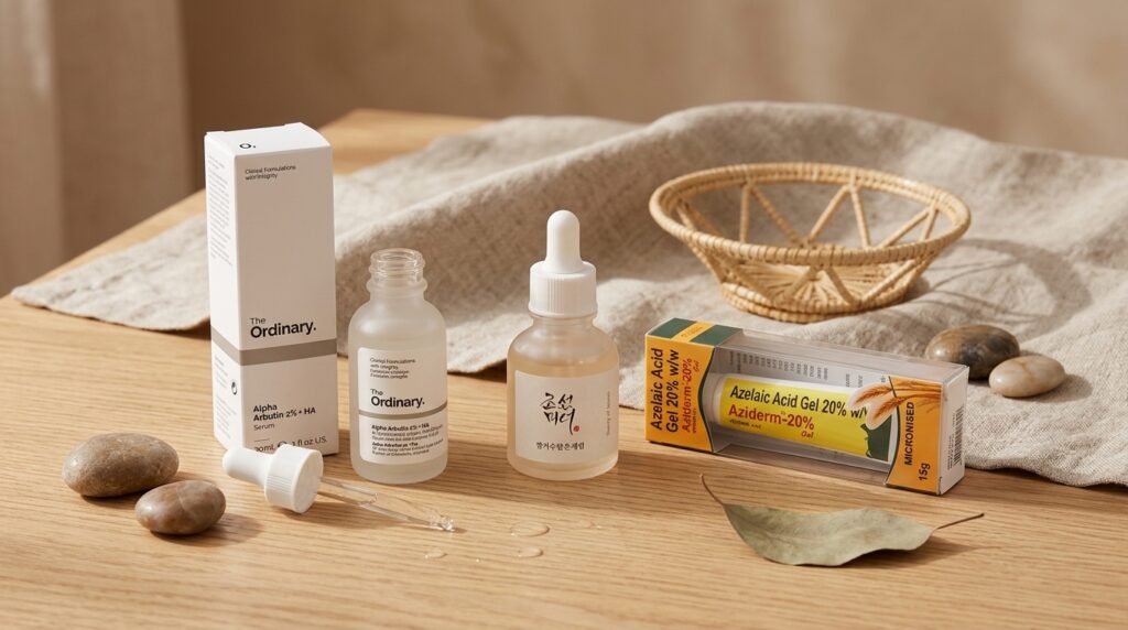 image showing 4 alternative face serums to the axis-y dark spot correcting serum