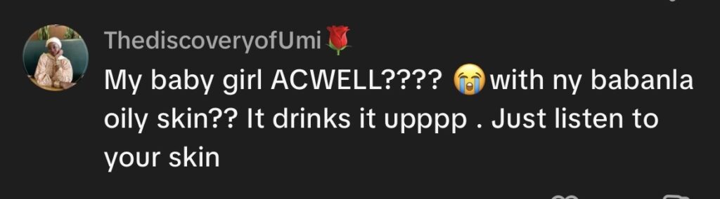 Image showing a positive review on the Acwell Licorice Toner available at Beauty By Daz