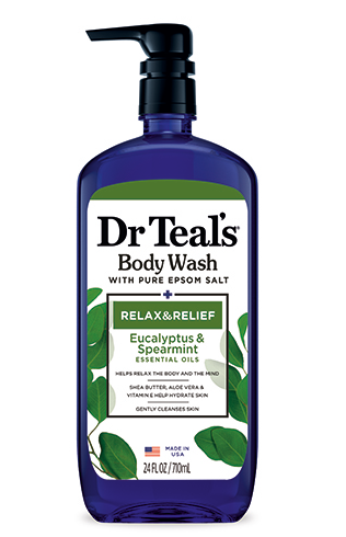 Dr teal's Relax And Relief Body Wash With Eucalyptus and Spearmint Oil 24fl OZ/710ml