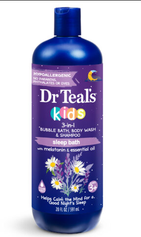 Dr Teal's Kids 3-in-1 Sleep Bath with Melatonin & Essential Oil 20FL OZ/591ML