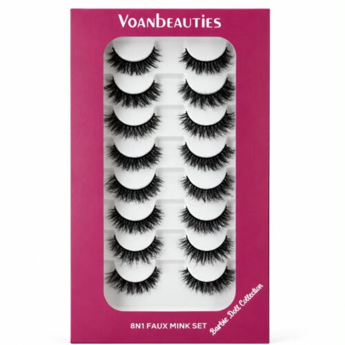 Voan Beauties 8 in 1 Faux Mink Set Barbie Doll Collection
