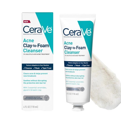 Cerave Acne Clay to Foam Cleanser 4 FL OZ (118ML)