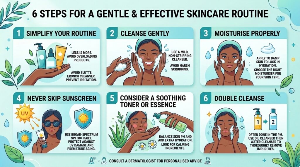 image showing Beauty By Daz approved steps to deal with skin purging 