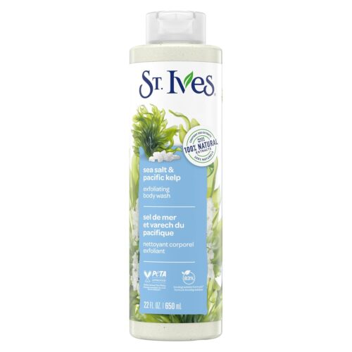 St. Ives Sea Salt And Pacific Kelp Exfoliating Body Wash 22 Fl Oz NEW LOOK