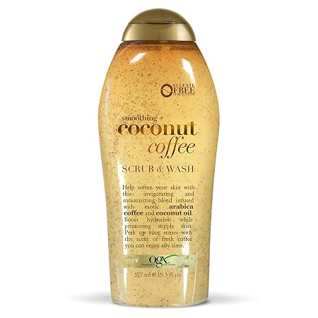 OGX Smoothing + Coconut Coffee Scrub And Wash 577ml