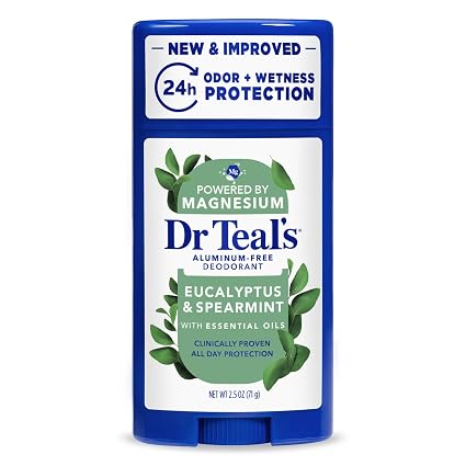 Dr Teal's Aluminum-Free Deodorant Eucalyptus & Spearmint.