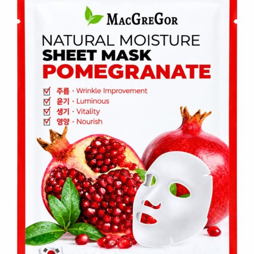 MacGreGor Natural Moisture Sheet Mask Pomegranate 23ml