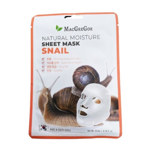 MacGreGor Natural Moisture Sheet Mask Snail 23ml