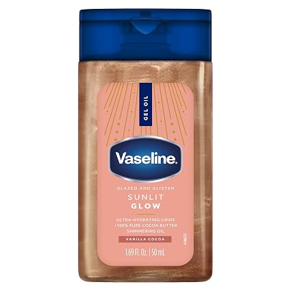 Vaseline Glazed and Glisten Sunlit Glow Body Gel Oil 50ml