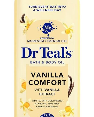 Dr Teal's Vanilla Comfort Bath And Body Oil 260ml