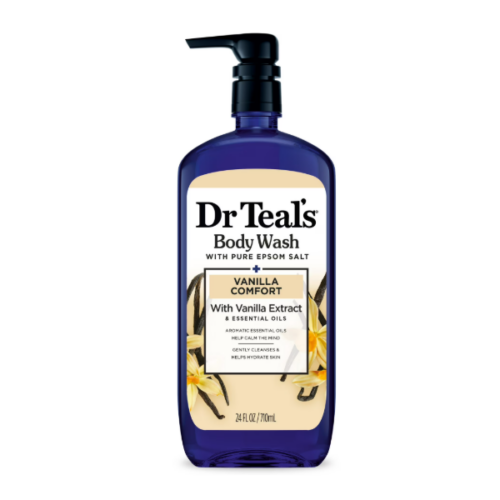 Dr Teal's Vanilla Comfort Body Wash With Pure Epsom Salt 710ml